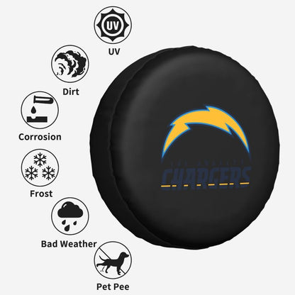 San Diego Chargers 2 Car tire protective cover waterproof and dustproof tire cover