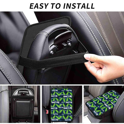 Seattle Seahawks printing Center console armrest pad car armrest protective cover car