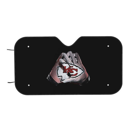 Kansas City Chiefs 3 Print suitable for front Car windshield sunshades Car windshield sunshades