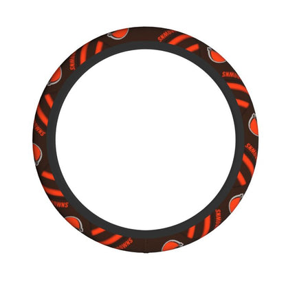 Cleveland Browns 1 Printed car anti-skid cover elastic steering wheel cover