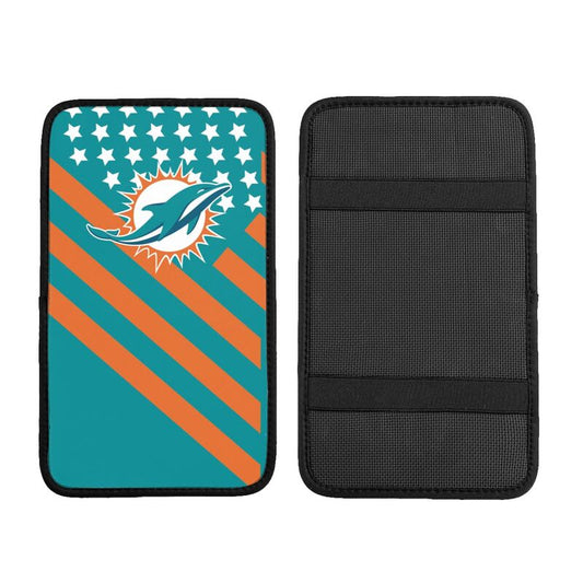 Miami Dolphins3 Printed car armrest box pad elbow protection pad