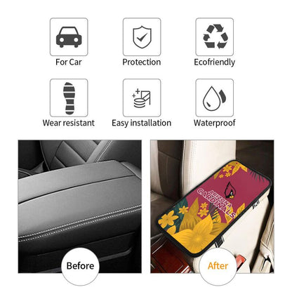 Arizona Cardinals Car armrest box protective cover car center console armrest pad
