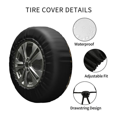 Seattle Seahawks print Skull print car tire cover tire dust cover