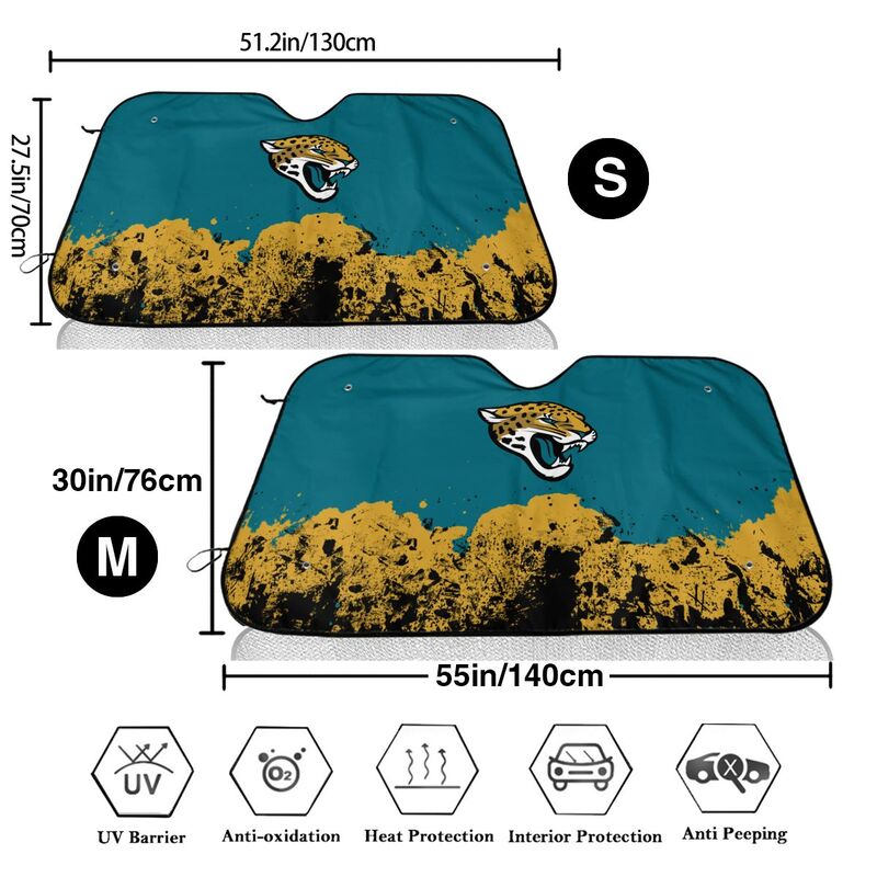 Jacksonville Jaguars Print car front windshield sunshade car windshield sunshade (multi size)