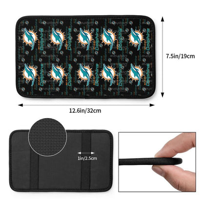 Miami Dolphins Printing car armrest box protective pad