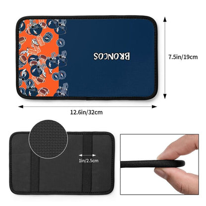 Denver Broncos print Car center console armrest pad car armrest protective cover