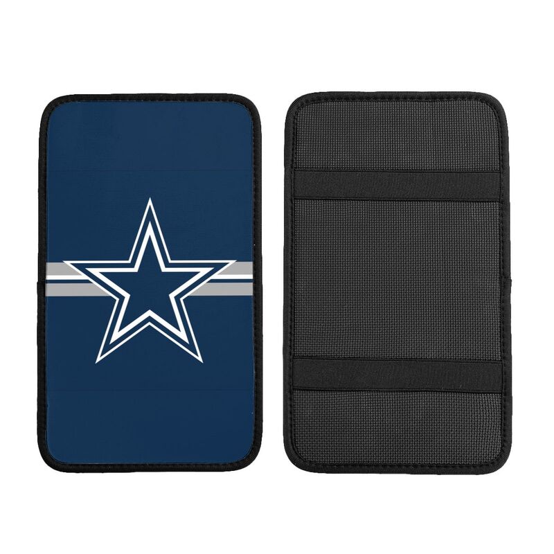 Car armrest box pad Dallas Cowboys 2 Printed central armrest box elbow pad