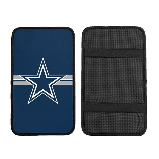 Car armrest box pad Dallas Cowboys 2 Printed central armrest box elbow pad