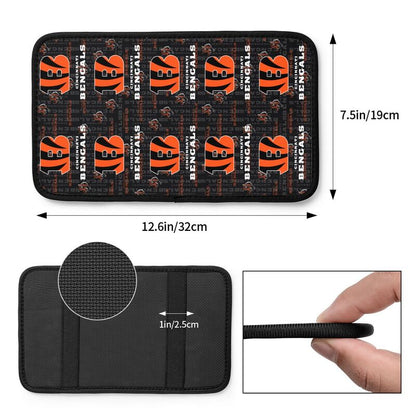 Cincinnati Bengals2 Printed car armrest box pad elbow protection pad