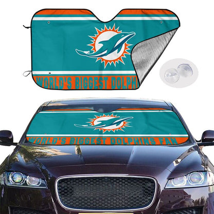 Miami Dolphins Printing is suitable for car front windshield sunshades Car windshield sunshades