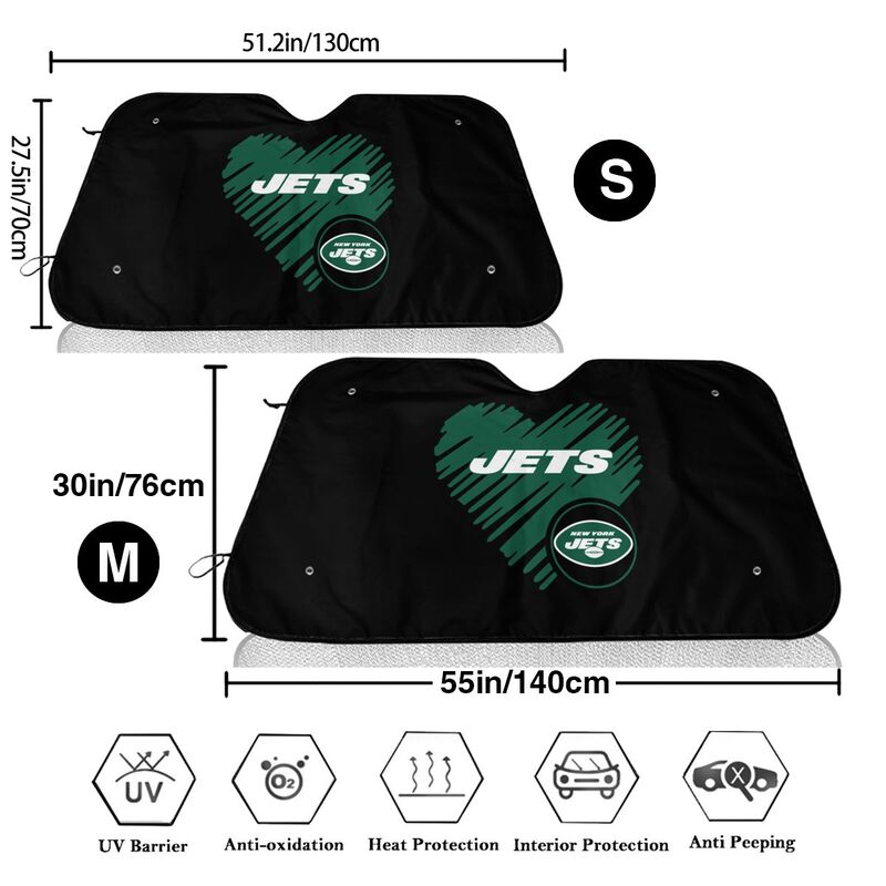 New York Jets Printing is suitable car front windshield sunshades Car windshield sunshades
