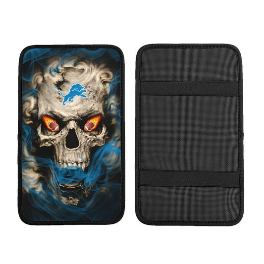 Detroit Lions Printed car armrest box pad elbow support anti slip pad