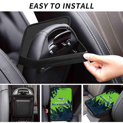 Seattle Seahawks Car armrest box protective cover car center console armrest pad