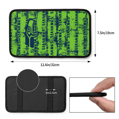 Seattle Seahawks print Car armrest box protective cover car center console armrest pad