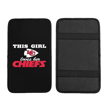 Kansas City Chiefs Printing car center console pad car armrest protective cover