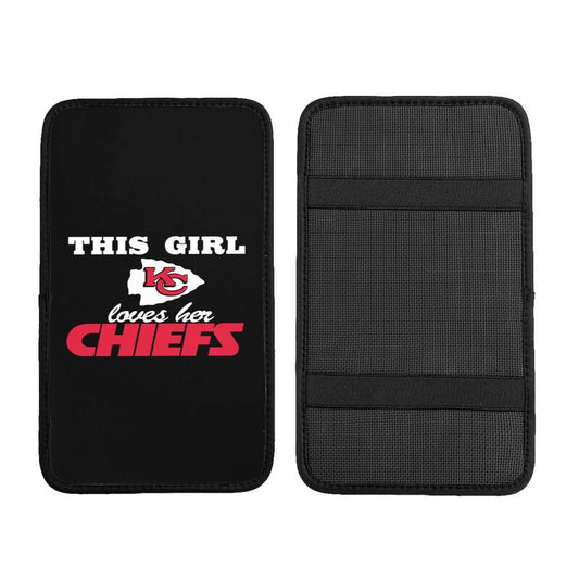 Kansas City Chiefs Printing car center console pad car armrest protective cover
