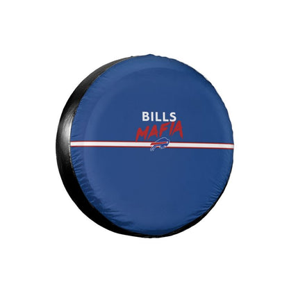 Buffalo Bills 2 Car tire protective cover waterproof and dustproof tire cover