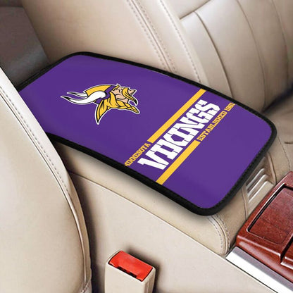 Minnesota Vikings Printed car armrest box pad Protective pad