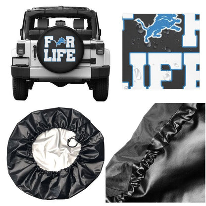 Detroit Lions Printing tire protection cover car spare tire dust protection cover