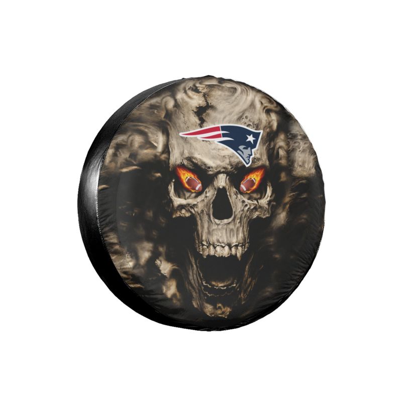 New England Patriots print Skull print car tire cover tire dust cover