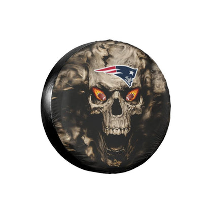 New England Patriots print Skull print car tire cover tire dust cover