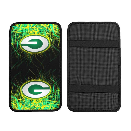 Car armrest box pad Green Bay Packers 5 Printed central armrest box pad protective pad