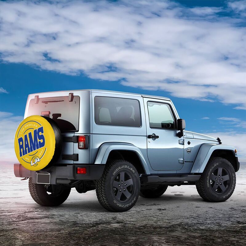 Los Angeles Rams Printing car tire protection cover car spare tire dust protection cover