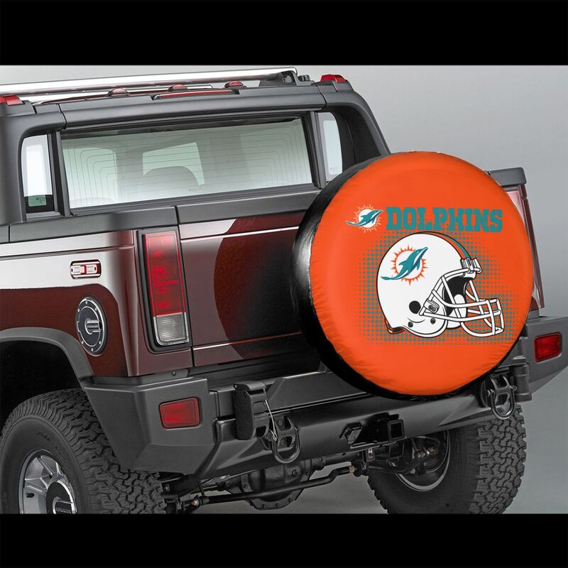 Miami Dolphins Printed tire protection cover car sun protection tire protection cover