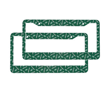 New York Jets Print front rear license plate holder circular hole license plate holder (one pair)