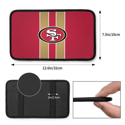 Car armrest box pad San Francisco 49ers 6 Printed central armrest box cushion protective pad