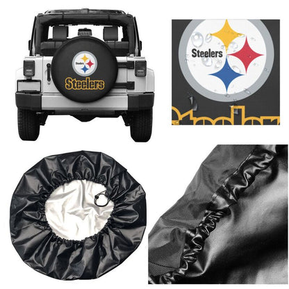 Pittsburgh Steelers 2 car dustproof sunscreen tyre protective cover Tyre protective cover