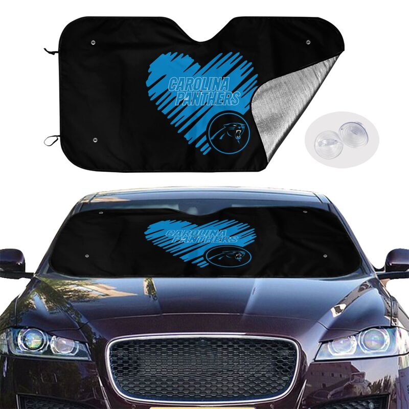 Carolina Panthers Printing is suitable car front windshield sunshades Car windshield sunshades