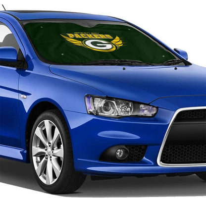Green Bay Packers 3 Print suitable for front Car windshield sunshades Car windshield sunshades