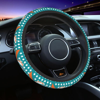 Miami Dolphins 1 Printed breathable elastic steering wheel cover