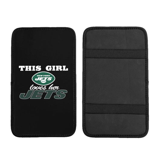 New York Jets Printing car center console pad car armrest protective cover