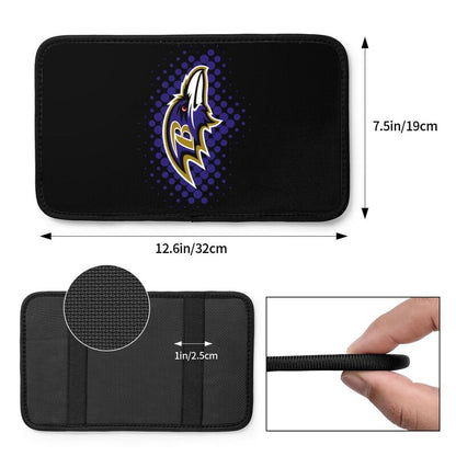 Baltimore Ravens Printed car armrest box cushion armrest protective cover