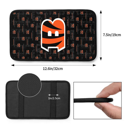 Cincinnati Bengals printed Car handrail cushion Personalized car armrest cover