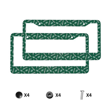 New York Jets Print front rear license plate holder circular hole license plate holder (one pair)