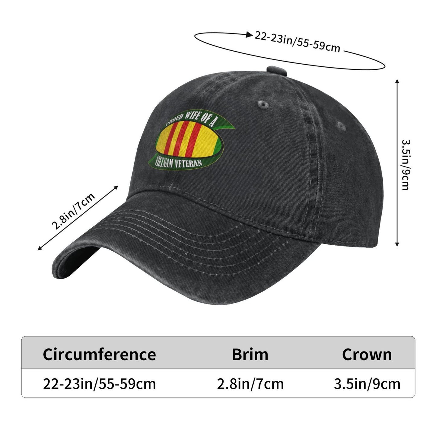 Proud Of My Vietnam Veteran Printed unisex baseball cap adjustable cap outdoor sun hats trucker hat