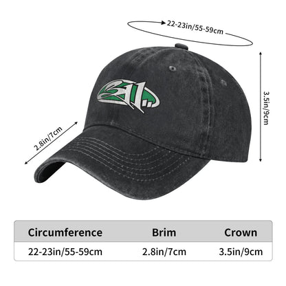 311 Band Prints Printed unisex baseball cap adjustable cap outdoor sun hats trucker hat