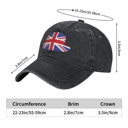 British Flag Printed unisex baseball cap adjustable cap outdoor sun hats trucker hat