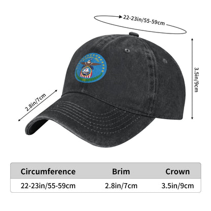 Columbus Printed unisex baseball cap adjustable cap outdoor sun hats trucker hat
