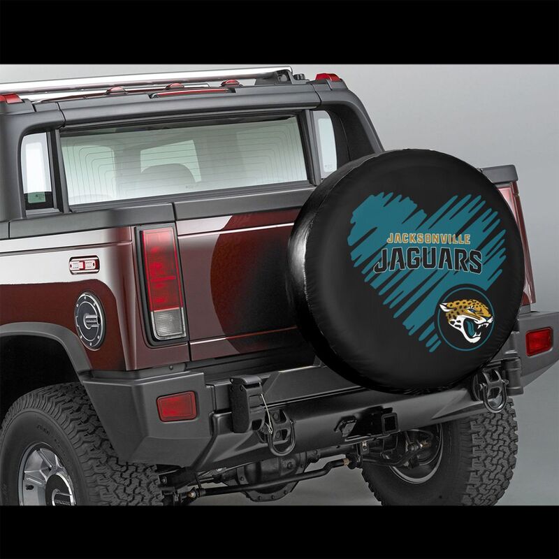 Jacksonville Jaguars Printed car spare tire dust protection cover tire protection cover