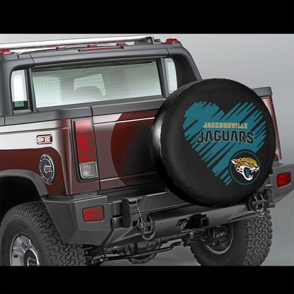 Jacksonville Jaguars Printed car spare tire dust protection cover tire protection cover