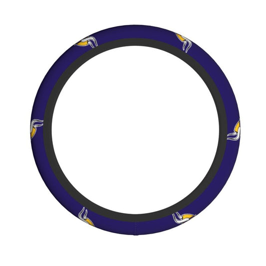 Minnesota Vikings 2 Printed breathable elastic steering wheel protective cover