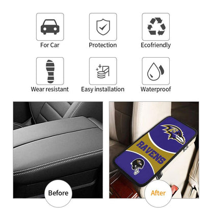 Baltimore Ravens Print car armrest box cushion armrest protective cover