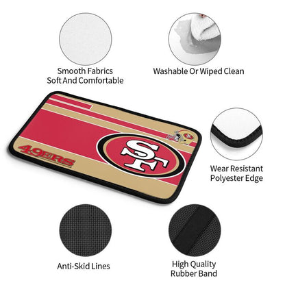 Car armrest box pad San Francisco 49ers 1 Printed center armrest box pad protective pad