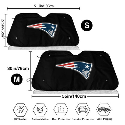 New England Patriots 2 Print suitable for front Car windshield sunshades Car windshield sunshades