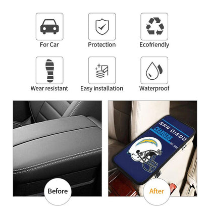 San Diego Chargers Print car armrest box cushion armrest protective cover