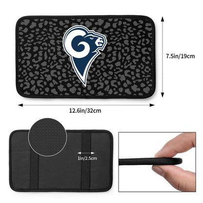 Los Angeles Rams print Car handrail box cushion Personalized car armrest cover